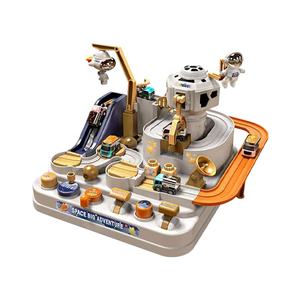 Nuevo diseño Space City Rail Car Set Kids Game Hand Play Table Track Toys Early Educational Space Adventure Toy para niños - Product Image 1