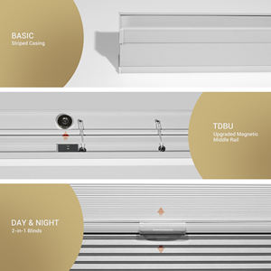 ظلال من أعلى القاع تعتيم خلوي لاسلكي للنوافذ مطابقة للألوان ستائر خلوية تعتيم مدمجة - Product Image 4