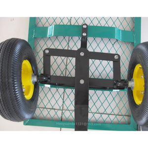 Chariot de jardin en maille OEM 1100x520x1015mm, remorque à outils robuste à quatre roues - Product Image 2