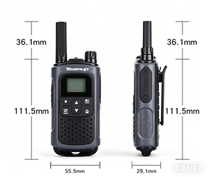 <span class=keywords><strong>Radio</strong></span> bidirectionnelle CE FCC sans licence Europe PMR446 <span class=keywords><strong>USA</strong></span> FRS UHF T80 0.5W 2W avec écran LED, talkie-walkie, lampe torche LED, pour enfants, portée 5km, analogique - Product Image 4