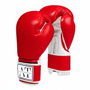 Precio al por mayor Guantes de boxeo de primera calidad Diseño personalizado Todos los nuevos Atractivos al aire libre Punzonado Ropa activa Cuero Tamaños 12oz 14oz - Product Image 1