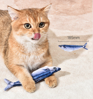 Mainan Ikan Renang Robotik Interaktif untuk Kucing dengan Catnip - Mainan Ekor Bergetar Isi Ulang USB untuk Kucing & Anak Kucing di Dalam Ruangan