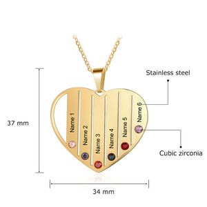 Della Ragazza Dei Monili Personalizzati Scrittura a Mano Lettera Personalizzata Nome Collane - Product Image 1