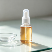 Flacon compte-gouttes en plastique PET ambré de 25 ml et 35 ml pour huile essentielle et sérum, bouteilles en plastique pour emballage cosmétique