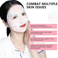 Masque en gelée hydrogel au bio-collagène PDRN, marque privée OEM, Centella, Curcuma, raffermissant, anti-rides, hydratant, éclaircissant, végétalien
