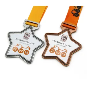 Manufacturer Custom Free Design Metal 3D Star Medal Gymnastics Dance Cheerleading Medals