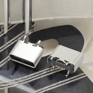 Conector de Soquete Fêmea USB Tipo C em Aço Inoxidável 16-Pinos 3A/5A Porta de Carregamento Rápido Não Blindada - Product Image 3