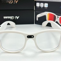 Lunettes Intelligentes AIMB-G3 AI avec Caméra 800W 1200P, Traduction en Temps Réel, Enregistrement Vidéo et Vocal, Contrôle Tactile, Musique, IP67, 290mAh, Magnétiques
