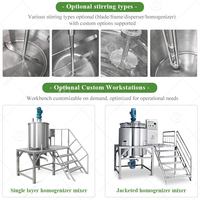 Cuve de mélange et de remplissage sous vide 1000L 1500L avec agitateur pour produits cosmétiques, savon liquide et soins capillaires