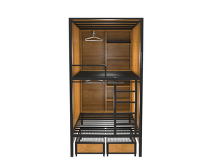 2025 JZD Usine <span class=keywords><strong>Japon</strong></span> <span class=keywords><strong>Capsule</strong></span> Hôtel Lits Modulaire Double Decker Lit Superposé Couchage Pod Lit <span class=keywords><strong>Capsule</strong></span> Boîte Hôtel Fabricant - Product Image 3