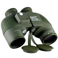 צבאי עמיד למים משקפת Boshile 10x50 הימי עם טווח finder ומצפן באופן מלא רב מצופה עדשה BAK4