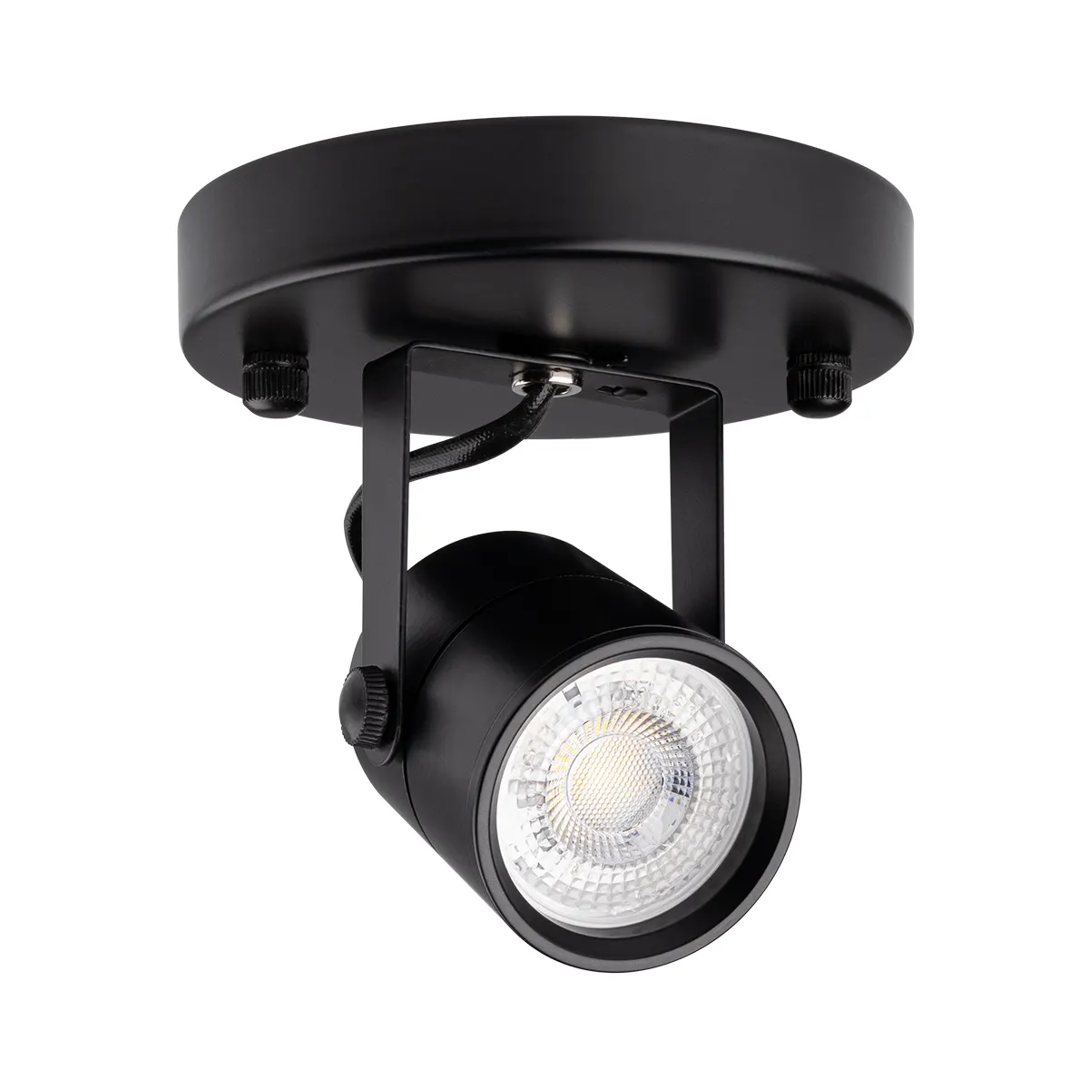 ETL elencati 8W GU10 lampadine nero faretto da soffitto sostituibile LED faretto da soffitto