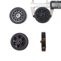 Roues de remplacement pour valise de voyage, roulettes de valise, roulements à billes doubles, pièces de rechange pour bagages, 50/55/60MM