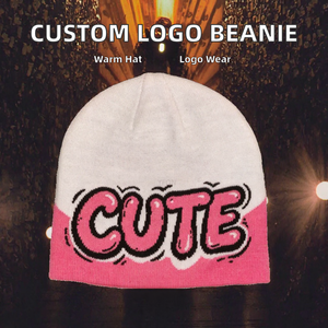 Gorro de Punto Acrílico con Logotipo Personalizado, Gorro de Invierno con Diseño Jacquard, Unisex, para Esquí y Deportes - Product Image 2