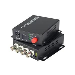 Convertidor de Video Óptico <span class=keywords><strong>Digital</strong></span> de Fibra de 4 Canales para Monitoreo de Video/<span class=keywords><strong>Audio</strong></span>/Datos, Convertidor de Datos de <span class=keywords><strong>Audio</strong></span> y Video <span class=keywords><strong>Digital</strong></span> de Fibra de 4 Canales - Product Image 1