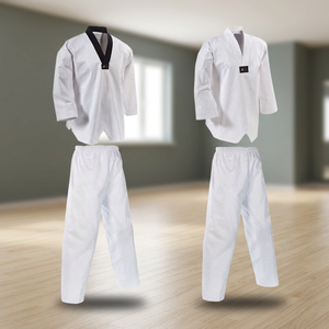 Uniforme de Taekwondo WTF de Alta Calidad con Logotipo Personalizado, Dobok Cómodo 100% Algodón 220g, Marca OEM para Adultos Hombres - Product Image 3