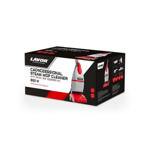 Nettoyeur vapeur professionnel Lavor 800 W rouge et gris avec kit brosse et raclette - Product Image 3