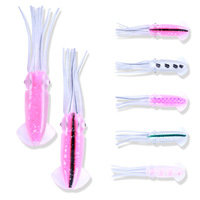 Bait Octopus 11.6CM Luya Bait Bionic Bait With Inner Tube Luminous Squid Octopus Sea Fishing Squid Soft Bait