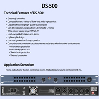 Amplificateur de puissance professionnel en métal 900W X 2 (4 Ohm) 500W X 2 (8 Ohm) Amplificateur de son numérique de classe D à 2 canaux pour enceintes