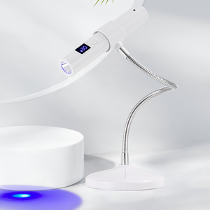 เครื่องอบเล็บพกพาแบบตั้งโต๊ะ ดีไซน์ 2-in-1 หน้าจอสัมผัส HD ขนาดเล็ก ใช้หลอดไฟ LED 9w สำหรับอบเล็บปลอม ชาร์จผ่านพอร์ต Type-C - Product Image 3