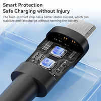 Câble de données haute vitesse Toocki A-M 480 Mbps, synchronisation 2.4A, charge rapide, flexible, tressé, couleur bonbon, pour téléphone, tablette, batterie externe