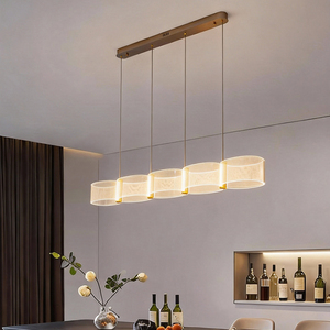 Nuovo Arrivo Lampadario in Acrilico Stile Italiano Moderno, Lampada Avanzata per la Protezione degli Occhi, Luci a Sospensione LED per Soggiorno e Camera da Letto - Product Image 2