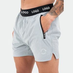 Shorts de sport <span class=keywords><strong>pour</strong></span> hommes YOUMI avec logo personnalisé, taille mi-haute, coupe sportive, ourlet fendu, durables, <span class=keywords><strong>pour</strong></span> l'entraînement, la salle de sport, athlétiques, séchage rapide - Product Image 3