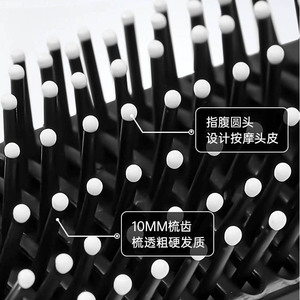 Bydall Cushion Hair Comb With <b>Mirror</b> <b>Foldable</b> Portable For Women - Product Image 3
