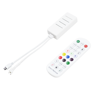 Pengontrol Lampu LED Pixel Ws2811 yang Dapat Diatur Alamatnya, Remote IR 24 Tombol, Tuya Wifi Mini Smart Life APP, DC5-24V
