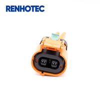 Connecteur HVIL 2 broches 125A IP67 1000V pour véhicule à énergie nouvelle, fiche coudée haute intensité pour câble 25mm²