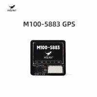 Module GPS HGLRC M100-5883 M10 avec boussole, antenne en céramique, indicateurs LED intégrés, 21x21mm, en plastique, pour avion RC FPV longue portée