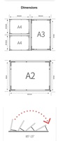 Panneau d'affichage LED pour commande, cadre en aluminium ultra-fin, panneau d'affichage de menu éclairé, panneaux d'éclairage en acrylique pour liste de prix sur table
