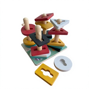 Produits de dropshipping 2026 : Jouets d'empilage et de tri de formes géométriques en bois, service de sourcing en Chine - Product Image 1