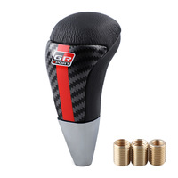 Levier de vitesses automatique en cuir texturé en fibre de carbone ABS de haute qualité pour Toyota Hilux (2005-2016) GR Sport.