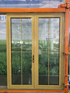 <span class=keywords><strong>Porte</strong></span> française en verre triple pour applications de villa Portes patio élégantes avec grilles - Product Image 6