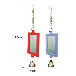 Juguete de enriquecimiento de loro masticable con espejo de pájaro en forma de corazón para guacamayos/cacatúas inastillable y no tóxico - Product Image 6