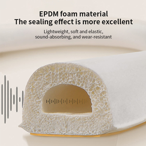 แถบซีลยาง EPDM แถบปิดช่องว่างประตูที่มีน้ำหนักเบาเป็นพิเศษ ให้ประสิทธิภาพการปิดผนึกและการกันเสียงได้ดีเยี่ยม - Product Image 4