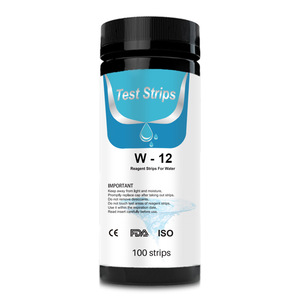 Tiras reactivas para análisis de calidad del agua 12 en 1, detección multiparámetro para piscinas y pruebas de agua, 50/100 tiras, calidad premium - Product Image 2