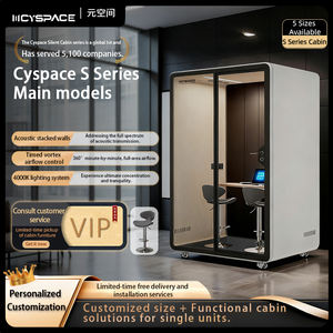 Cabine insonorisée 30 dB, cabine silencieuse, alliage d'aluminium, bureau, méditation, salle d'étude, fabricant CYSPACE Factory - Product Image 2