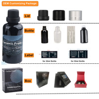 Revêtement céramique liquide pour voiture, personnalisable OEM, à base de graphène et de nano-SiO2, résistant à la chaleur, pour polissage automobile et protection de la peinture.