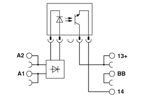100% New and Original Coupled <b>Relay</b> PLC-OPT-24DC / 24DC/2/ACT - Solid State Module 2900376 - Product Image 2