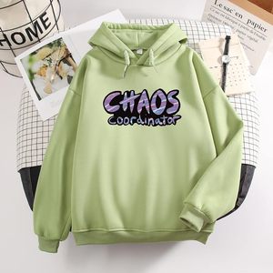 Sudadera con Capucha para Mujer Tallas Grandes FOXA, Estampado Chaos Coordinator, Manga Larga, Tejido de Punto, Largo Regular - Product Image 3