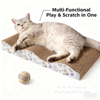 Vielseitige Katzen-Kratzbretter aus Karton, Umweltfreundliches Haustier-Spielzeug, Kratzbrett für Hauskatzen, Großhandel