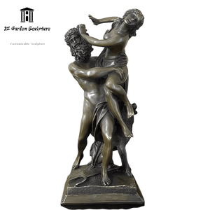 Sculpture en bronze <span class=keywords><strong>européenne</strong></span>, statue de la <span class=keywords><strong>mythologie</strong></span> grecque antique - La lutte de Persephone pour la décoration de jardin extérieur - Product Image 1