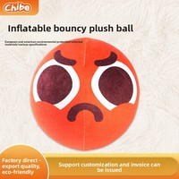 Peluche Balle Rebondissante Animaux Gonflables avec Rembourrage en Coton PP, Hauteur 11-30cm, Unisexe pour Bébés 0-24 Mois