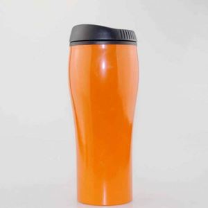 Orange Stainless Steel Tumbler With Lid <b>Thermal</b> Insulation Travel <b>Mug</b> Minimalist Design - Product Image 1