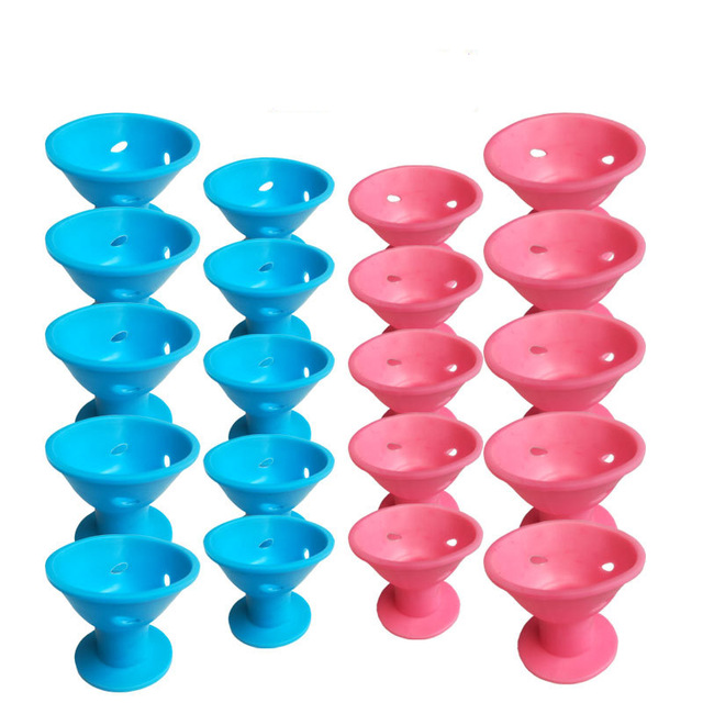 Magic Hair Rollers No Clip Silicone Curlers Professional Hair Style Tools Accessories No Heat No Damage to Hair Silicone Curlers