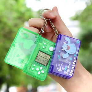 Custom Logo Printed Plastic Mini <b>Handheld</b> Game <b>Console</b> Backpack Keychain <b>Retro</b> Design Household Use - Product Image 2