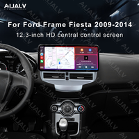 Aijia Populaire Cadre d'autoradio 12,3 pouces avec Android Auto et Carplay sans fil pour FORD Fiesta 2009-2014