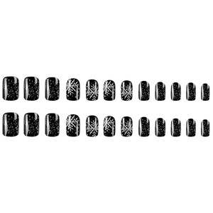 Autocollants d'ongles portables haut de gamme, style gelée noir fumé minimaliste, ciel étoilé, ultra-fins, pour manucure, vente en gros - Product Image 5